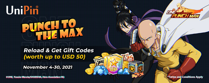 Punch to the MAX-Reload & Get the Gift Codes! (MY)